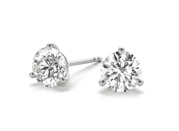 Classic 3-Prong Solitaire Studs - Image 2